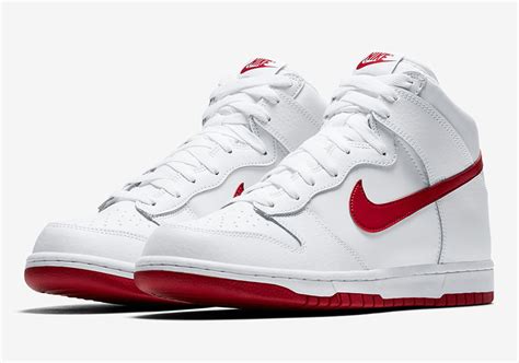 nike dunk high rot weiß|Nike Dunk High white red.